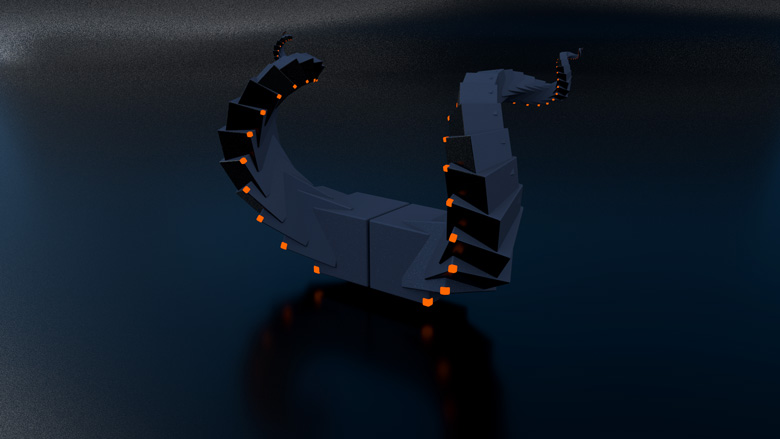 abstrait cubes cornes