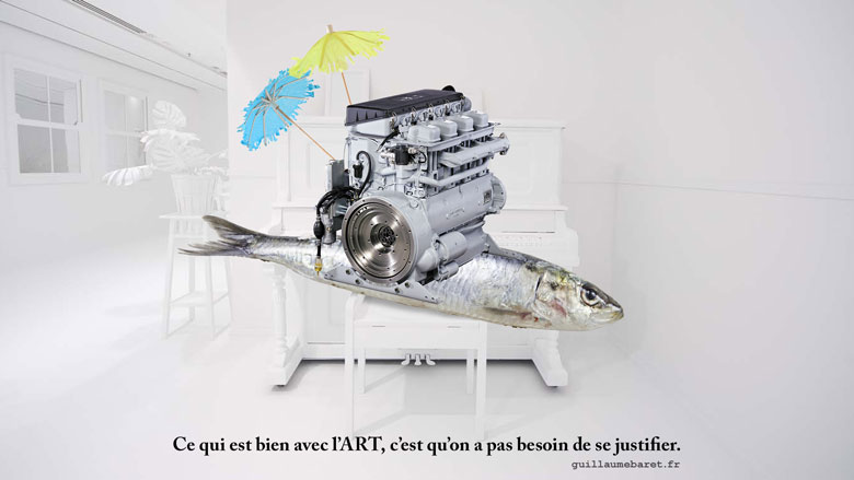 Poisson moteur diesel ombrelles