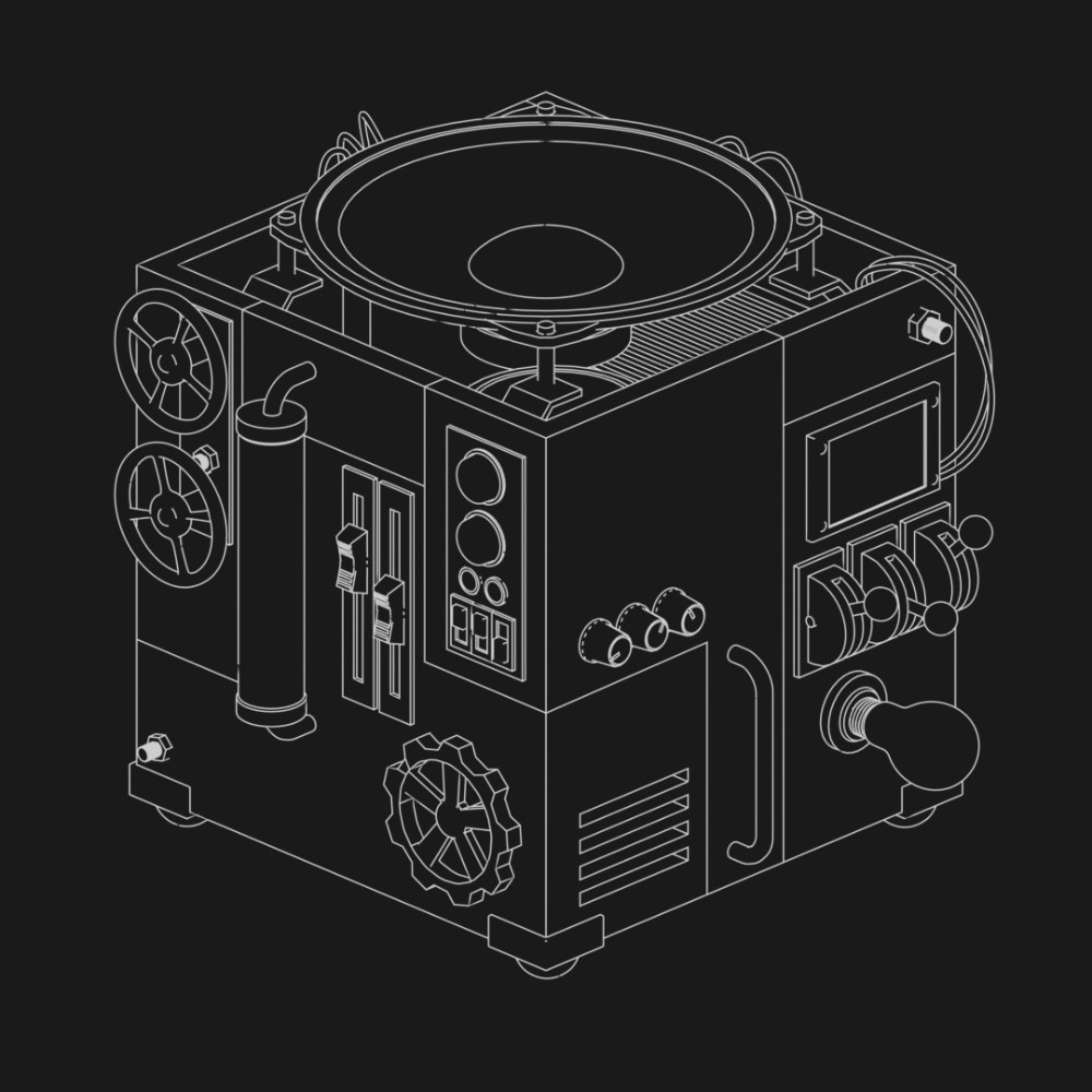 Hack Box DIY rendu 3D filaire