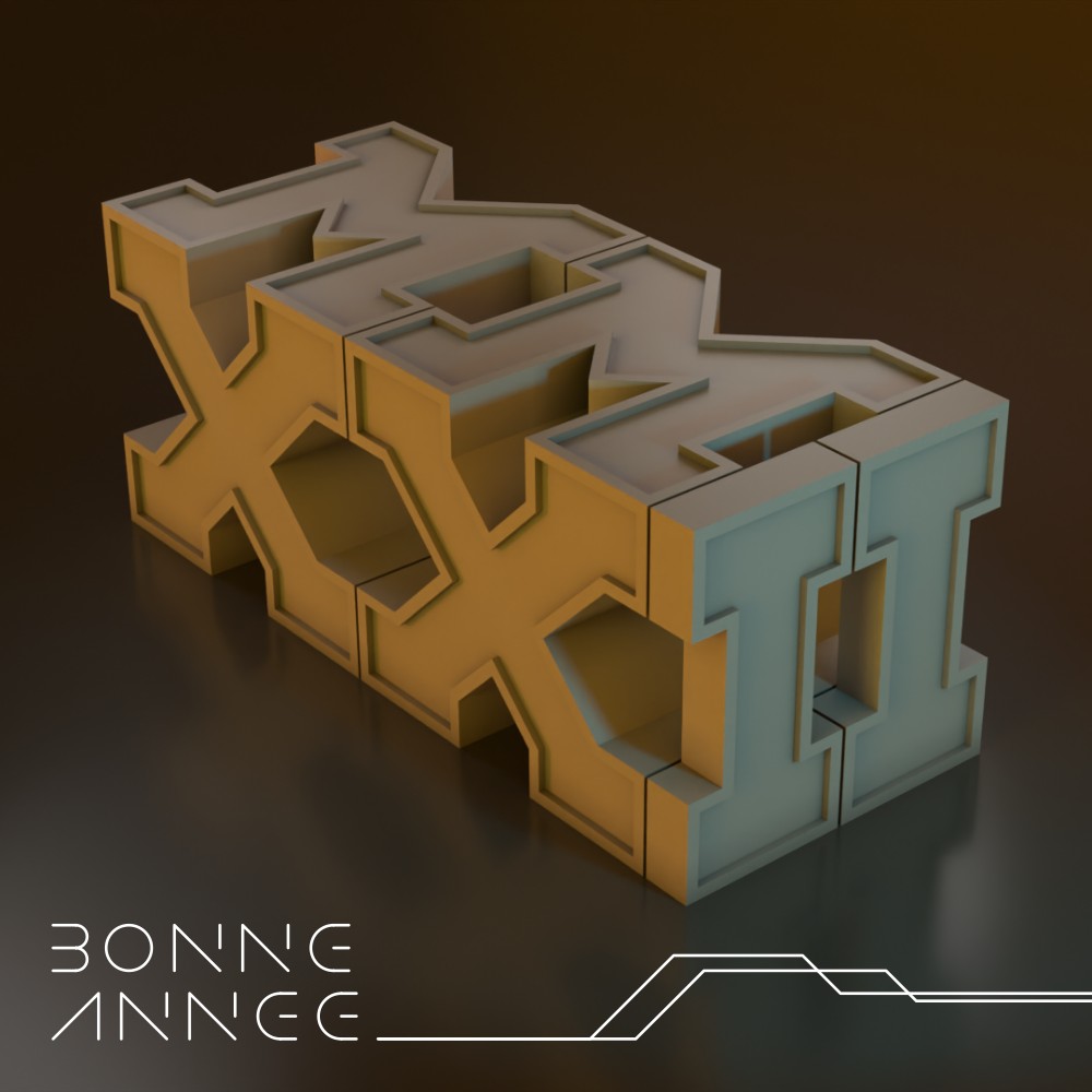 Bonne année 2022 "MMXXII"