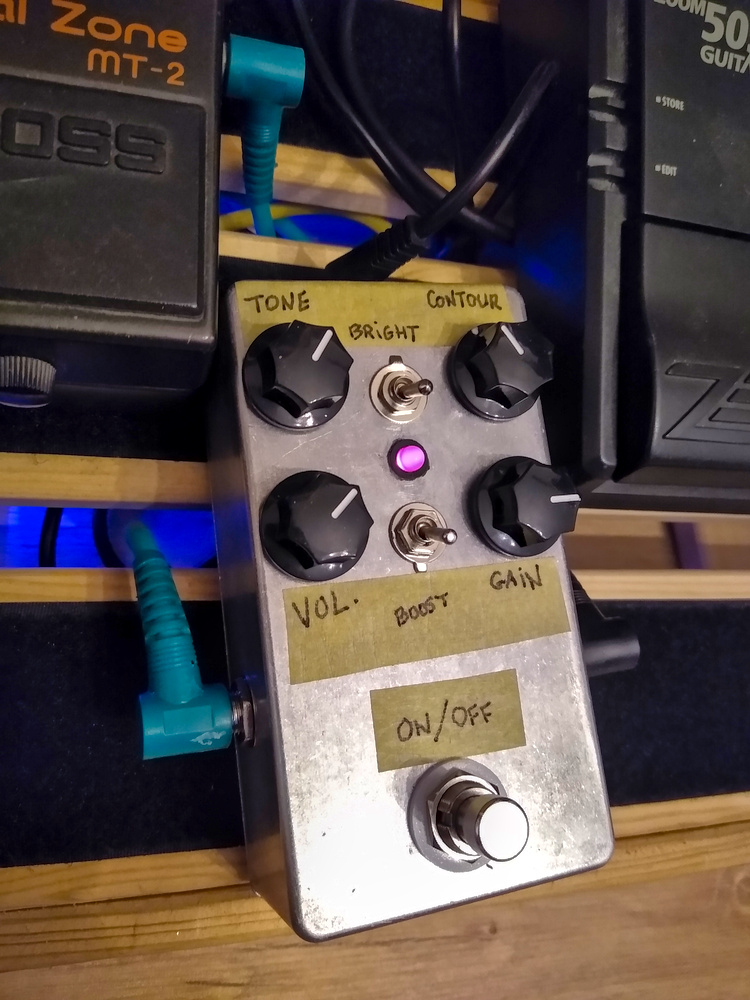 Pédale Pinapple Drive, composants assemblés