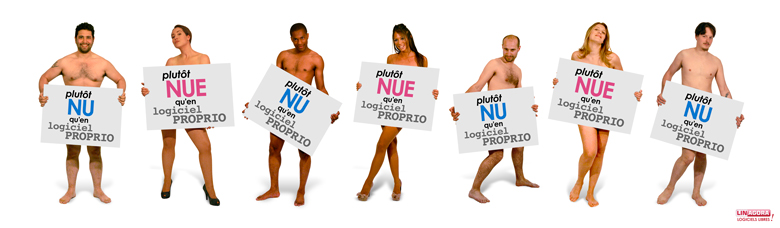 Plutôt nus qu'en logiciel proprio !