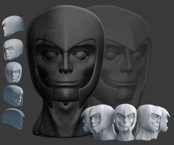 Travail 3D de la statue de Guerrier