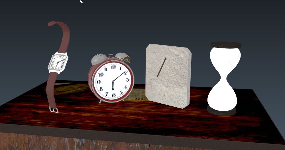 Vœux 2018 - travail 3D - textures