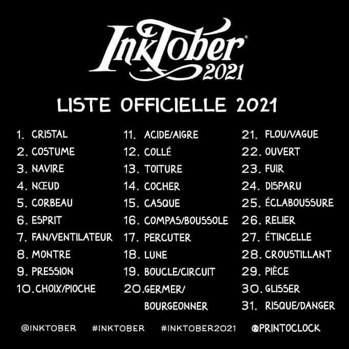 Liste inktober 2021