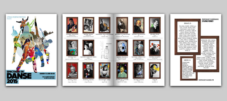 Programme du spectacle de danse